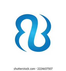 BB cloud initial logo template