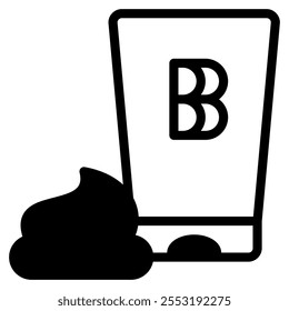 bb cream icon with mixed style. Suitable for website design, logo, app, UI and etc. Based on the size of the icon in general, so it can be reduced.