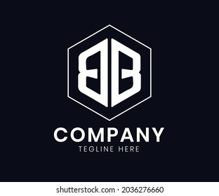 BB Double B Logo. Minimalist B Monogram for commercial use