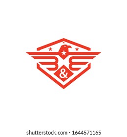 B&B Eagle Logo Design template