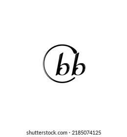 BB fashion initial logo concept in high quality professional design that will print well across any print media