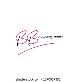 Logo manuscrito BB para la identidad