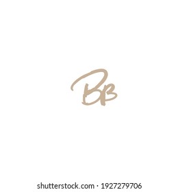 BB initial handwriting 
BB handwritten logo for identity