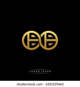 BB initial letter linked circle capital monogram logo modern template