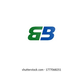 BB initial letter logo design icon