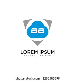 BB initial logo template vector