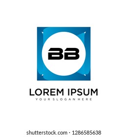 BB initial logo template vector