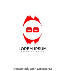 BB initial logo template vector
