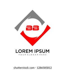 BB initial logo template vector