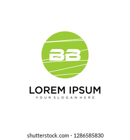 BB initial logo template vector
