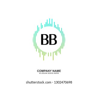 BB initial logo template vector
