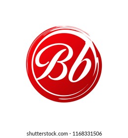 BB initial splash logo template vector