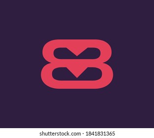 BB Letter Alphabet vector logo design all design are customly created and easy color and design chngeable.