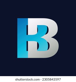 BB letter colorful logo in the circle. Vector Logo Illustration.