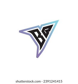 Combinación de letras BB compatibilidad con logotipo o logotipo inicial de juegos como diseño de concepto inspirador