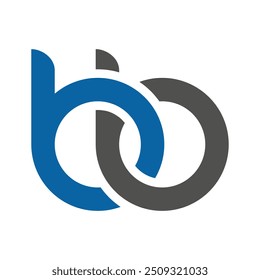 bb letter link logo template