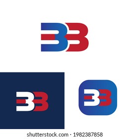 Logo de la letra BB logotipo de la aplicación