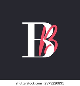 BB Letter Logo Concept. Creative Minimal Monogram B and B Logo Template. Universal Premium Logotype