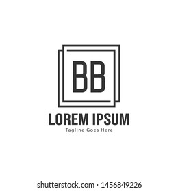 BB Letter Logo Design. Creative Modern BB Letters Icon Illustration