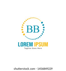 BB Letter Logo Design. Creative Modern BB Letters Icon Illustration