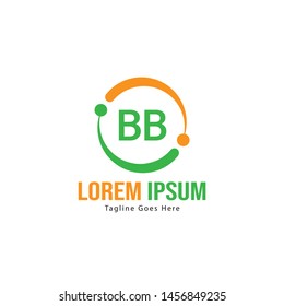 BB Letter Logo Design. Creative Modern BB Letters Icon Illustration