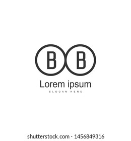 BB Letter Logo Design. Creative Modern BB Letters Icon Illustration