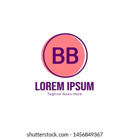 BB Letter Logo Design. Creative Modern BB Letters Icon Illustration
