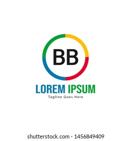 BB Letter Logo Design. Creative Modern BB Letters Icon Illustration