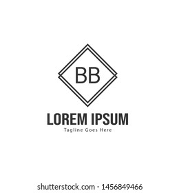 BB Letter Logo Design. Creative Modern BB Letters Icon Illustration