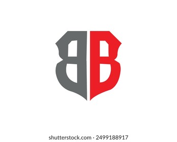 BB Letter logo design . Illustrated logo,minimal design.Creative minimalist abstract logo design .