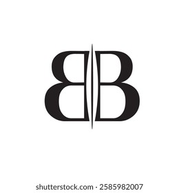 BB letter logo design with a sleek, modern, and professional look. Perfect for businesses, brands, and startups in finance, technology, fashion, and corporate sectors.