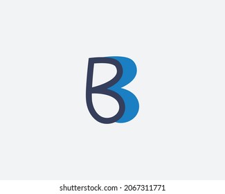 Vector de plantilla de diseño de logotipo de letras BB