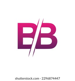 BB Buchstaben Logo Design Template Elemente. BB Brief, Vektorlogo.