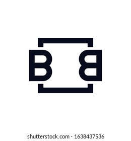 BB letter logo konsep icon template