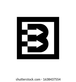 BB letter logo konsep icon template