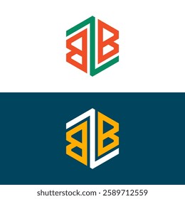 BB letter logo set design
