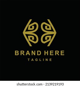 BB Letter Logo Vector Illustration, Abstract Design