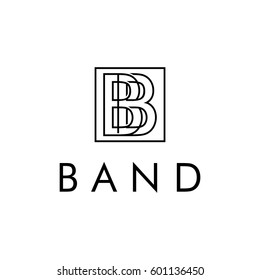 BB Letter Monogram Logo. Abstract  linear creative monochrome monogram symbol. Universal elegant vector icon. Premium business logotype.