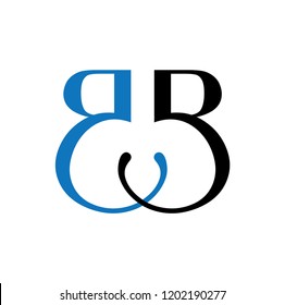 bb letter vector logo