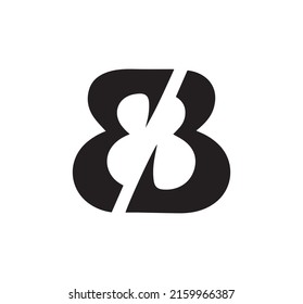 vector de letra bb, diseño de logotipo de letra BB  