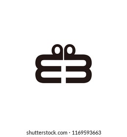bb letter vector logo. ee letter vector logo
