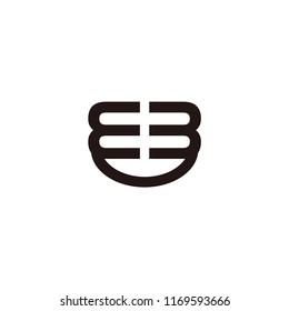 bb letter vector logo. ee letter vector logo