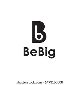 Bb logo and bebig minimalist logo, simple