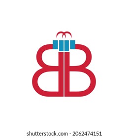 BB logo design concept for shopping business. Vector, illustration.