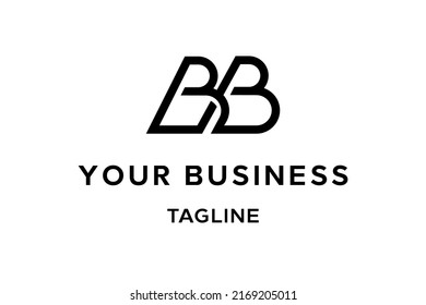 BB logo design, letter, icon, symbol, monogram, initial, Simple lettering of B and B monoline logo, geometric based that shape a tech looks. Very suitable for programmer, developer or personal brands.