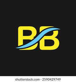 BB logo design. Trendy awesome artistic BB initial based Alphabet icon logo.