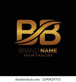 BB logo design. Trendy awesome artistic BB initial based Alphabet icon logo.