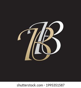 diseño de logotipo bb vectorial de lujo icono premium