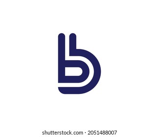 BB logo design vector template