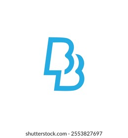 bb logo design vector template, initial bb letter logo design vector template for any business, bb icon design for business, bb symbol for monogram